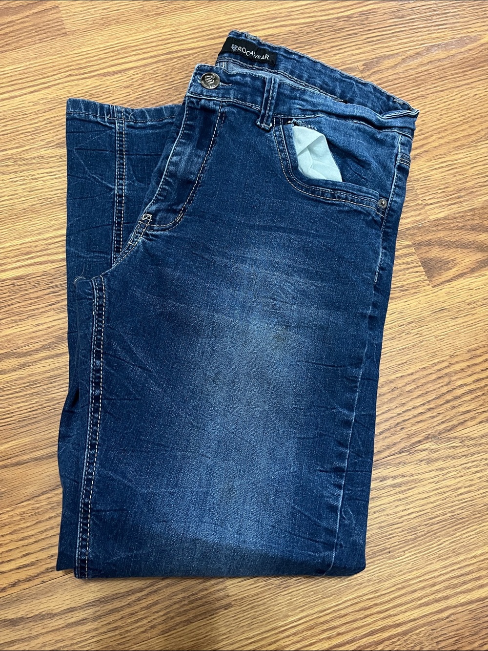 Rocawear Men’s Indigo Slim Straight Jeans